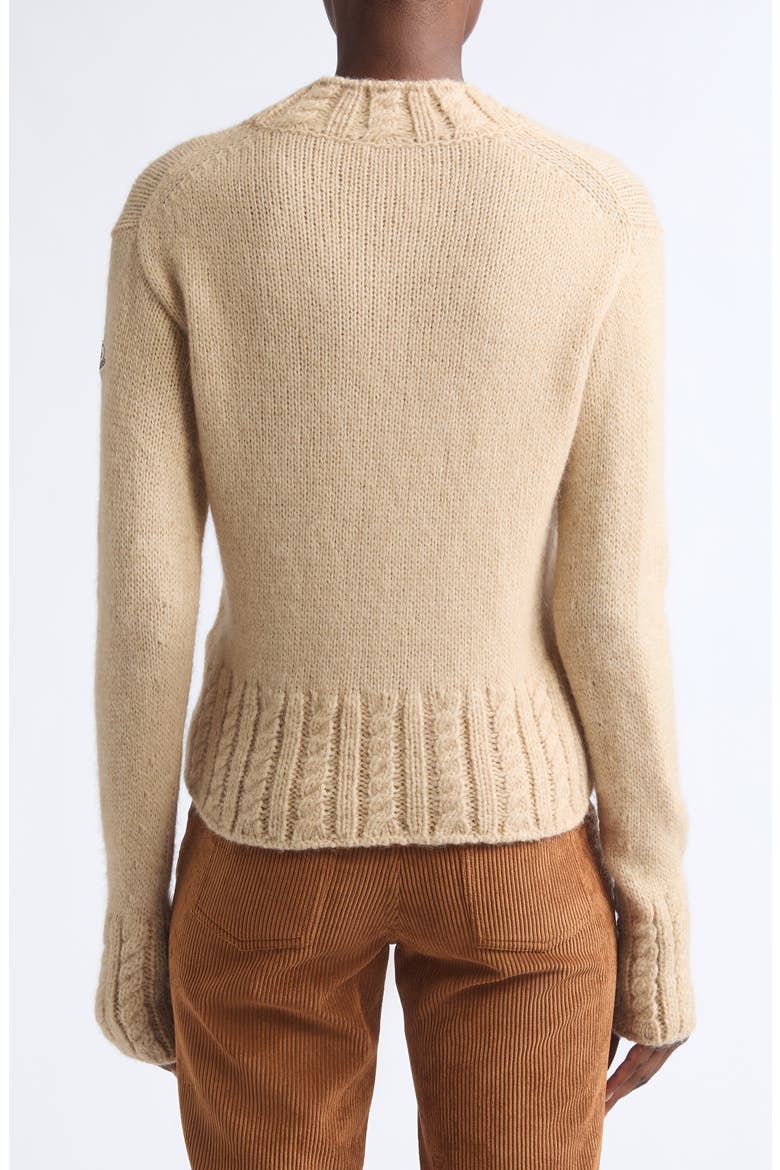 Alpaca & Wool Blend Crewneck Sweater, Alternate, color, BEIGE