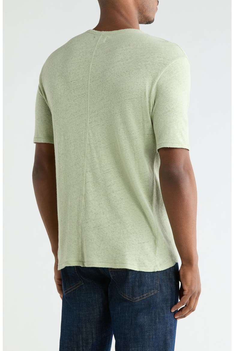 Cotton & Linen T-Shirt, Alternate, color, SAGE