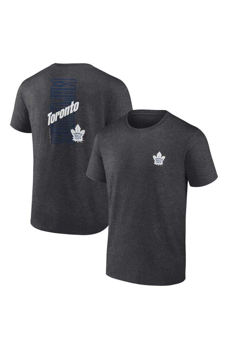 FANATICS Men's Fanatics Branded Heather Charcoal Toronto Maple Leafs Backbone T-Shirt, Main, color, Heather Charcoal