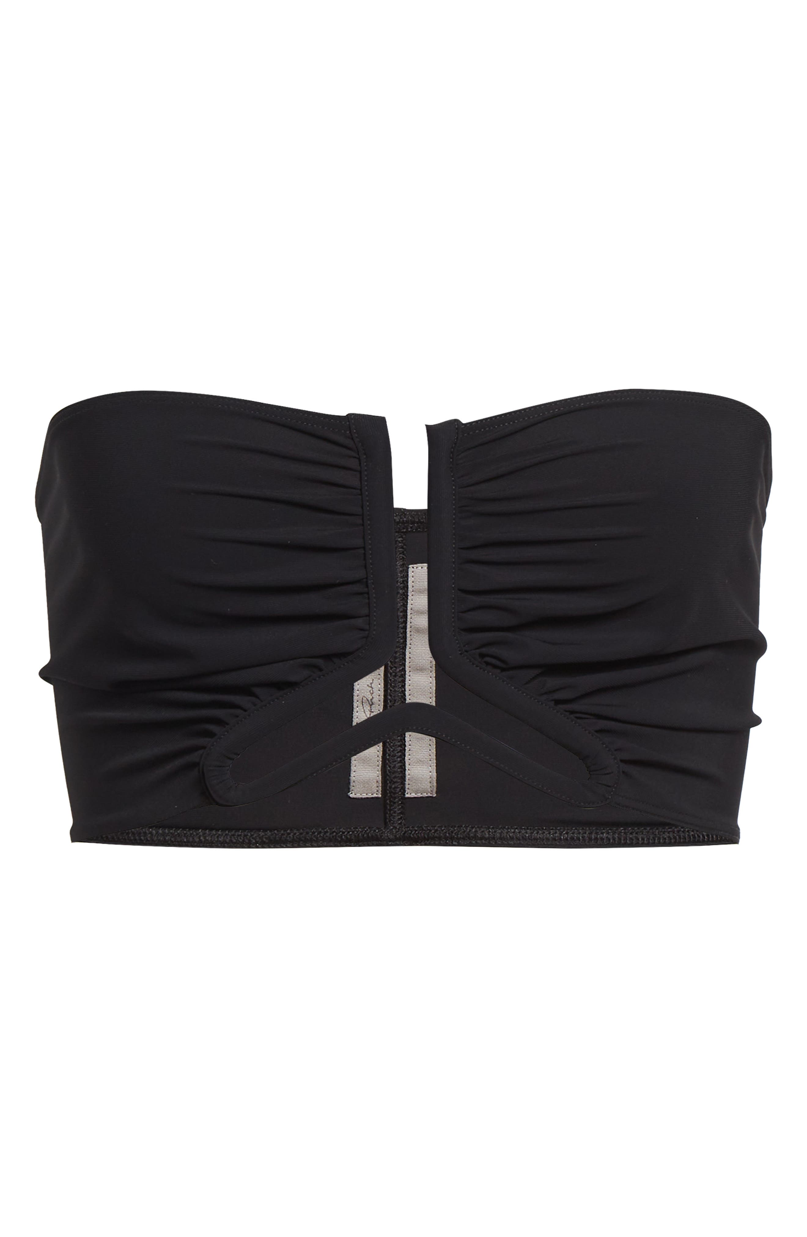 Rick Owens Bandeau Bikini Top In Black