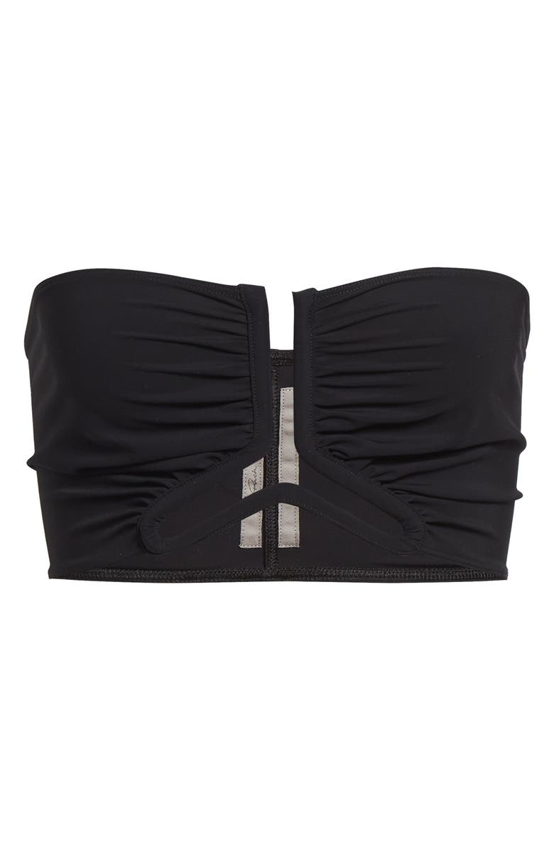 Rick Owens Bandeau Bikini Top, Main, color, Black