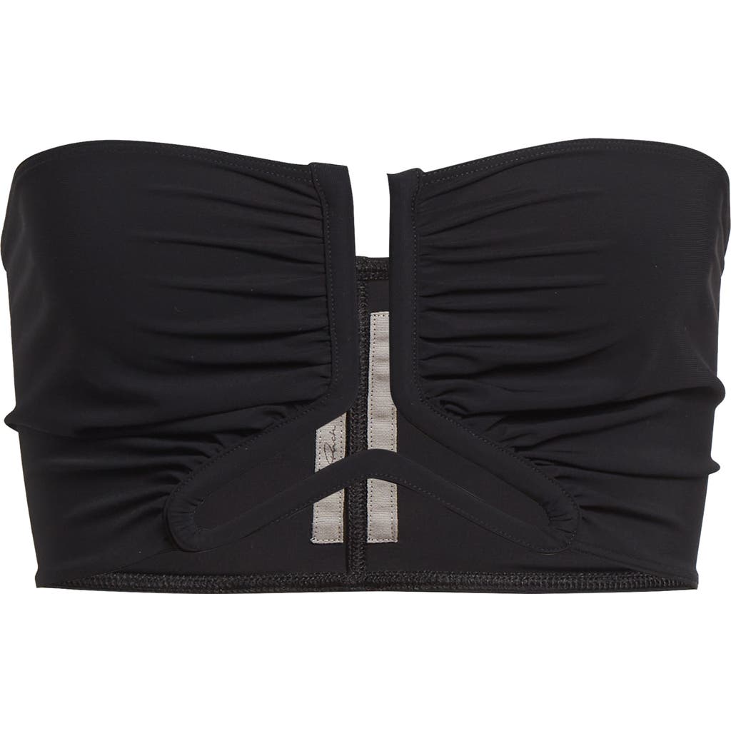 Rick Owens Bandeau Bikini Top In Black