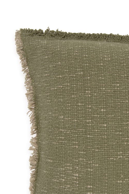Lorena Canals Handloom Rectangular Cushion In Green