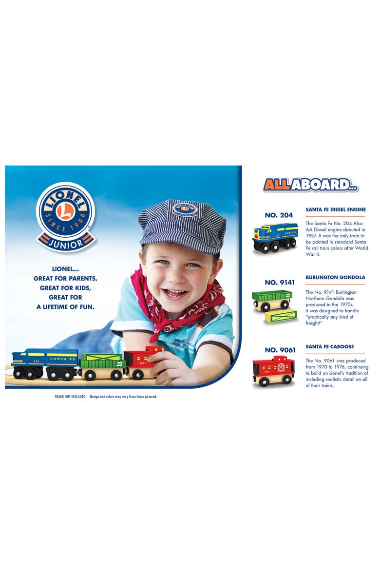Lionel - Santa Fe Cargo Toy Train Set, Alternate, color, Multicolor