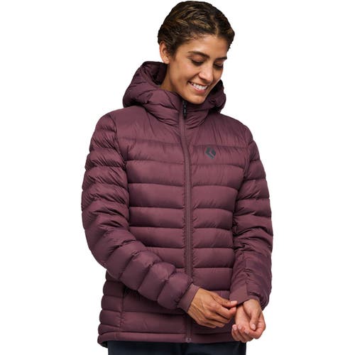 Black Diamond Access Down Hoodie In Purple