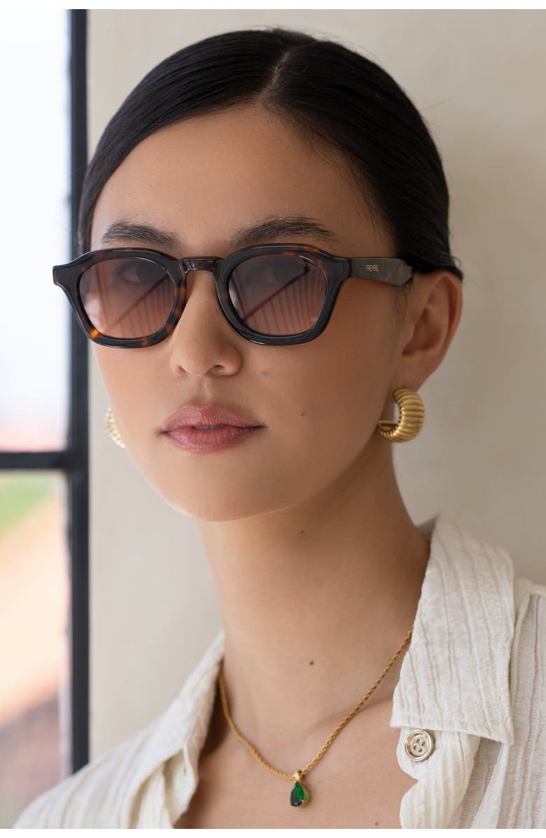 FREYRS Eyewear Blake Square Sunglasses, Alternate, color, Tortoise