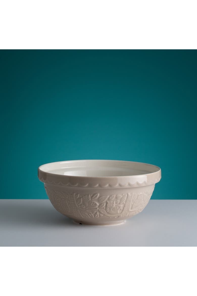 In The Forest Owl Size 18 Mixing Bowl, Stone, 2.85 Quart, Alternate, color, Stone