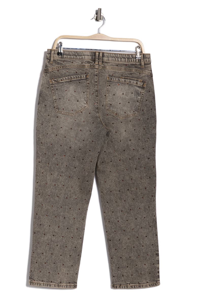 AbSolution High Waist Boyfriend Jeans, Alternate, color, TINTED BROWN