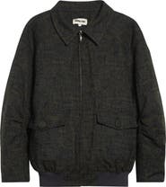 Shushu/Tong Ruched Sleeve Down Bomber Jacket