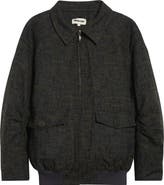 Shushu/Tong Ruched Sleeve Down Bomber Jacket