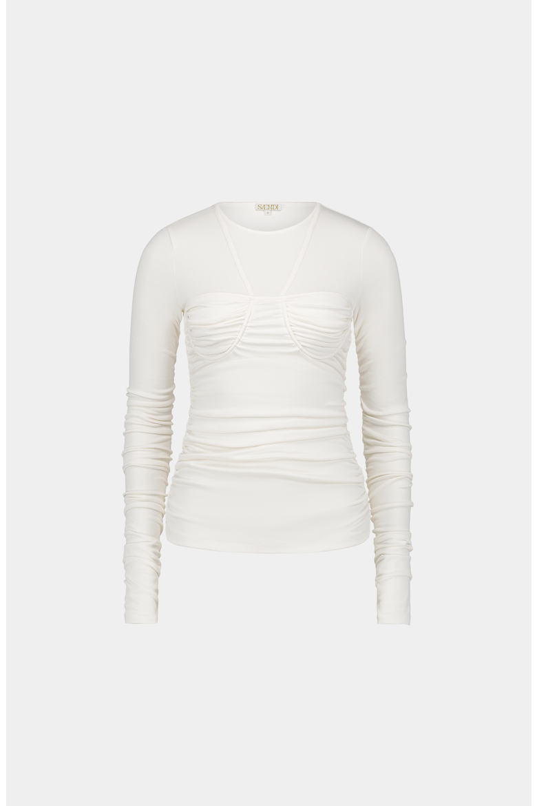 Fitted Bra Top, Main, color, Ivory