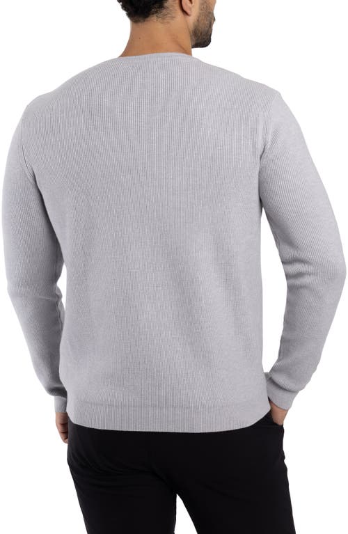 Shop Spring + Mercer Ribbed Crewneck Sweater In Light Heather Grey