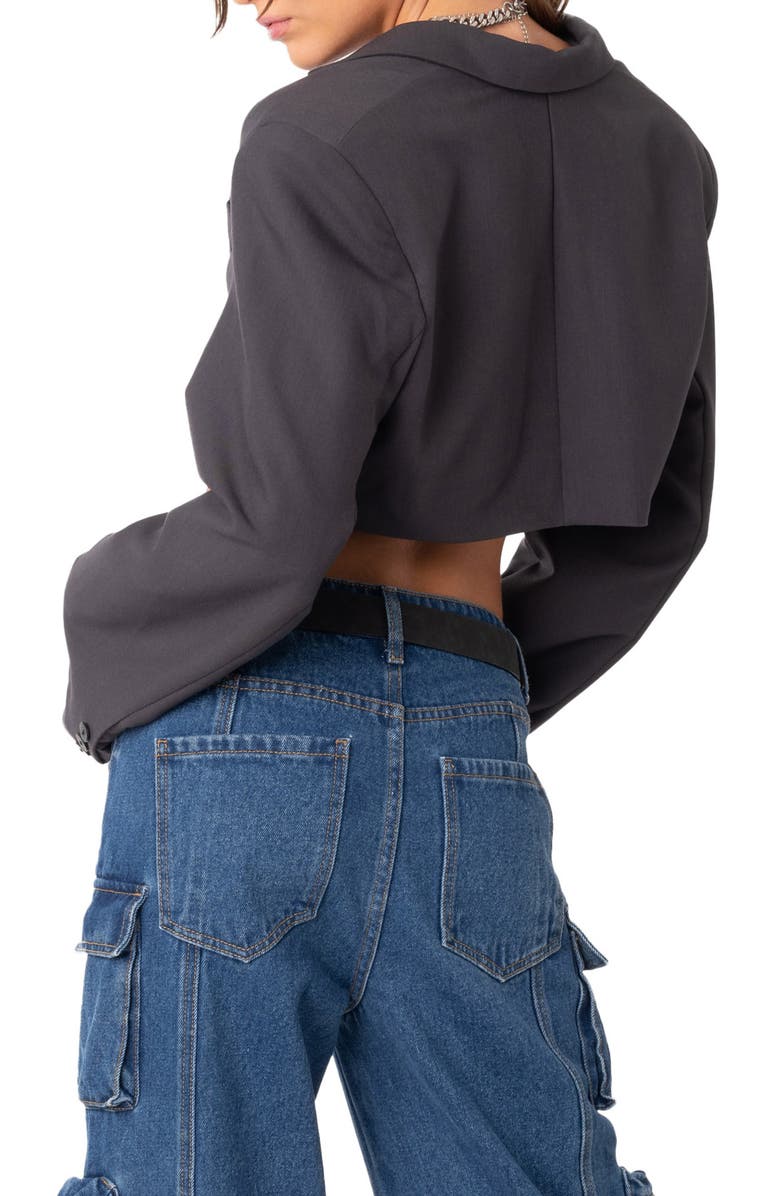 EDIKTED Amira Crop Blazer, Alternate, color, 