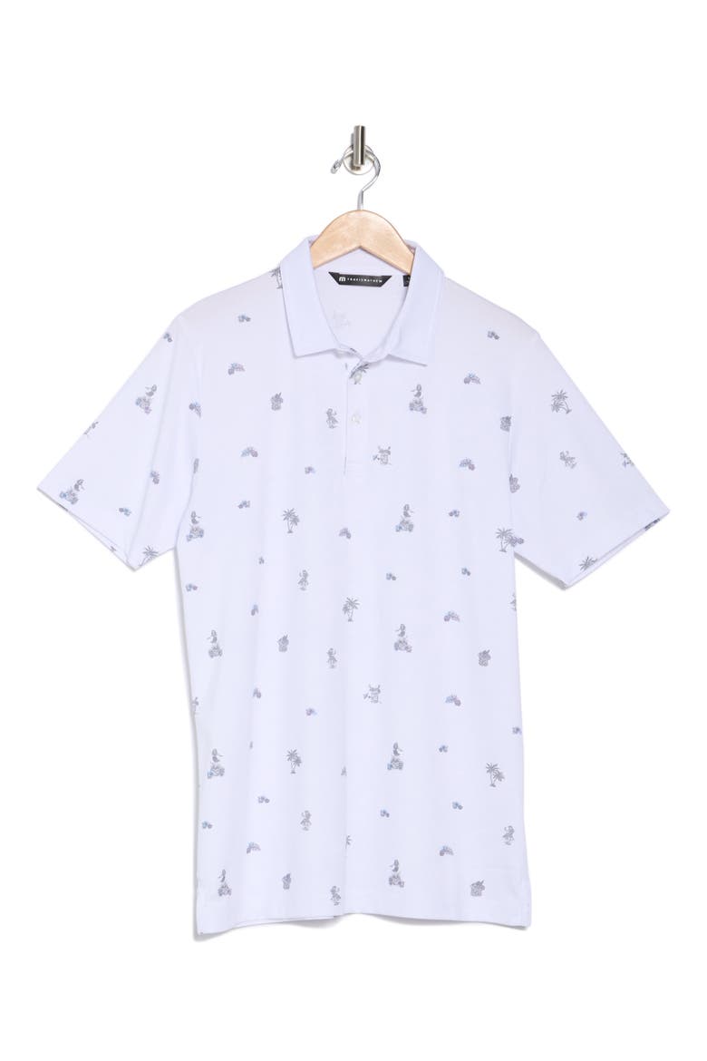 Around the Island Cotton Blend Polo, Alternate, color, WHITE