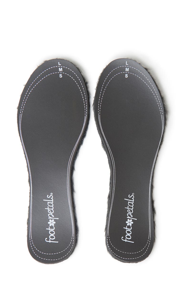 Foot Petals Furry Faux Fur Insoles, Alternate, color,