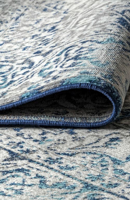 Jonathan Y Modern Persian Vintage Medallion Area Rug In Blue