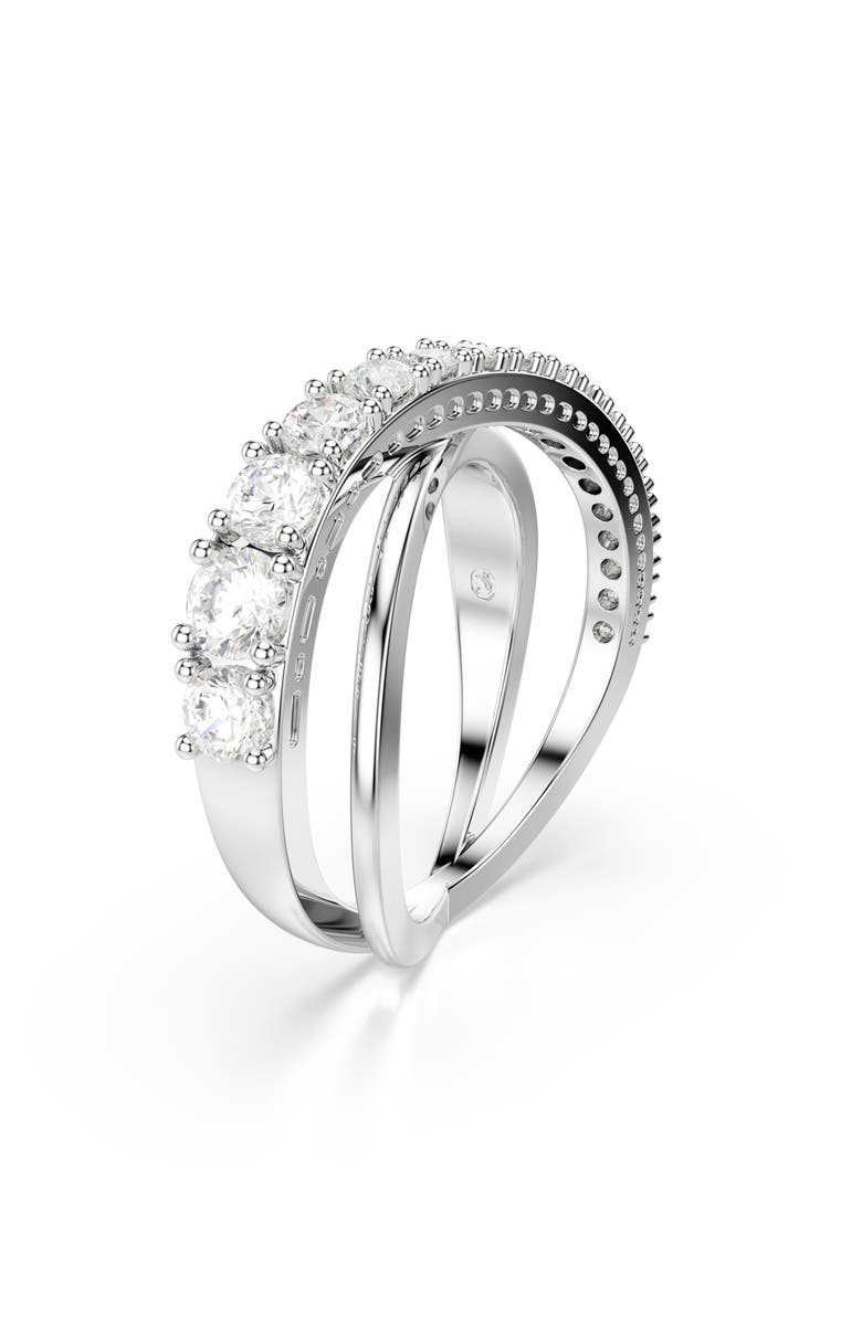 Swarovski Hyperbola Ring, Alternate, color, White Gold