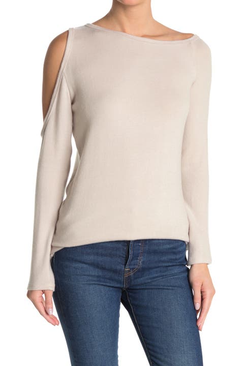 Tie Dye Cold Shoulder Top