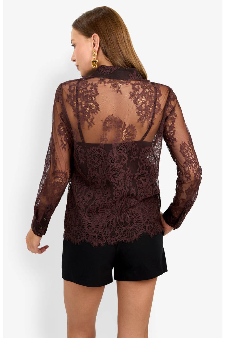 Cassiah Top, Alternate, color, Cioccolato