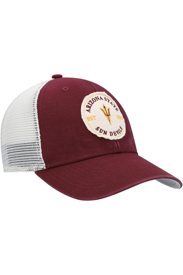 Men's '47 Maroon Arizona State Sun Devils Howell MVP Trucker Snapback Hat, Alternate, color, Maroon