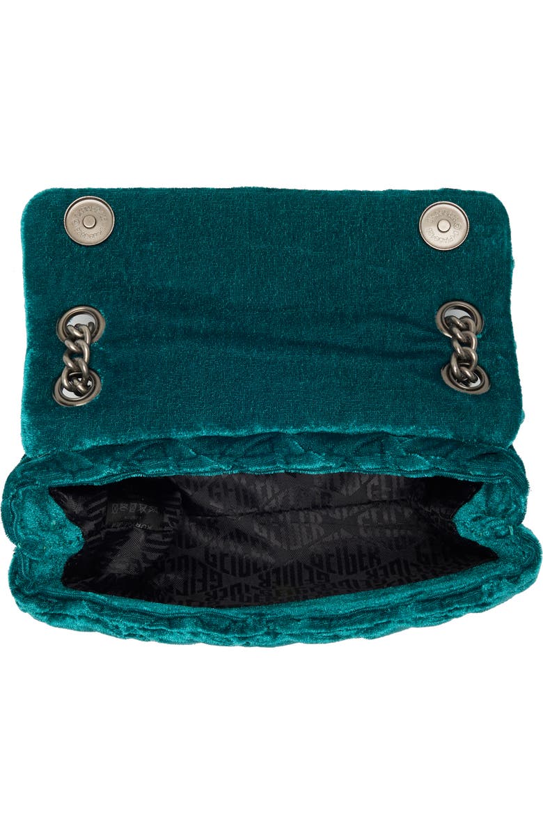 Kurt Geiger London Mini Kensington Velvet Shoulder Bag, Alternate, color,