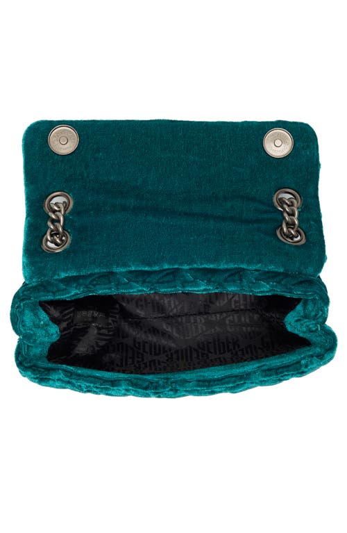 Kurt Geiger London Mini Kensington Velvet Shoulder Bag
