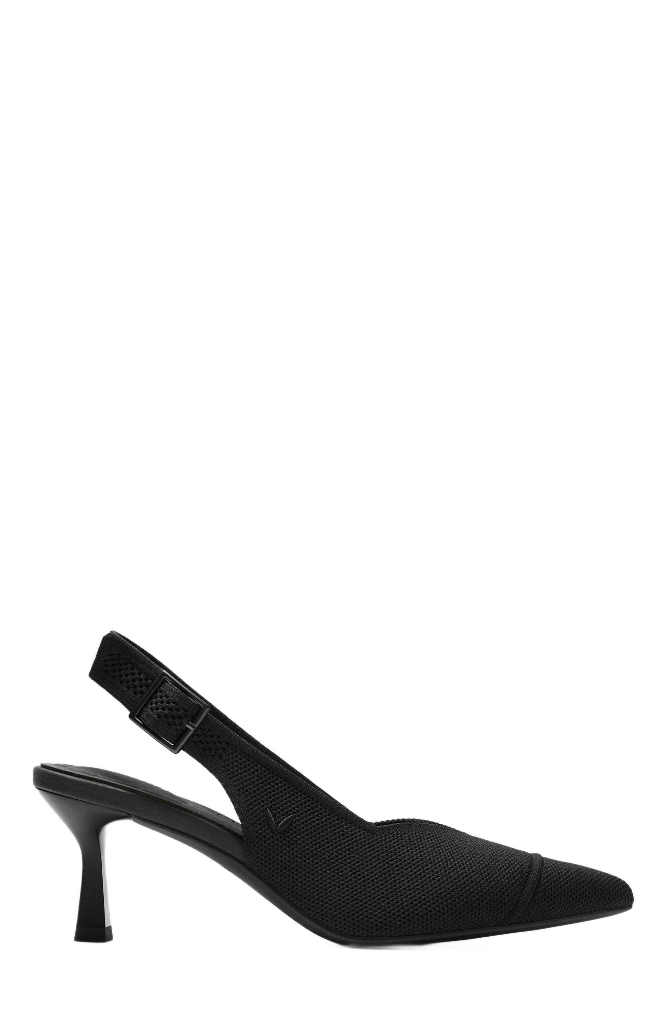 VIVAIA Addison Pointed-Toe Slingback Sandals, Alternate, color, Black