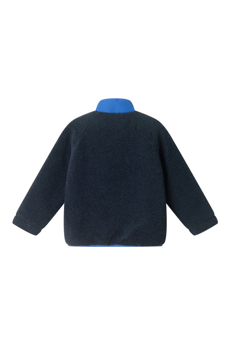 Kids' Colorblock Faux Shearling Jacket, Alternate, color, NAVY