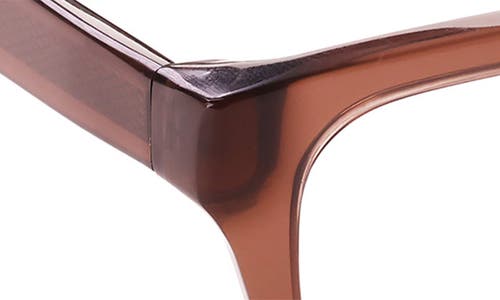 Eyebobs Kvetcher 53mm Square Reading Glasses In Hickory Brown Crystal