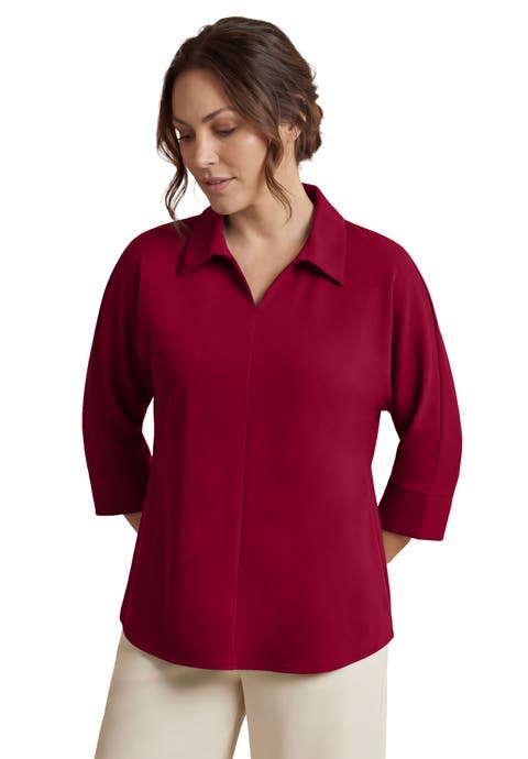 Stretch Knit Crepe Trapeze Tunic