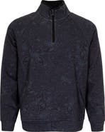 Lords of Harlech Craig Brushed Interlock Quarter Zip Pullover