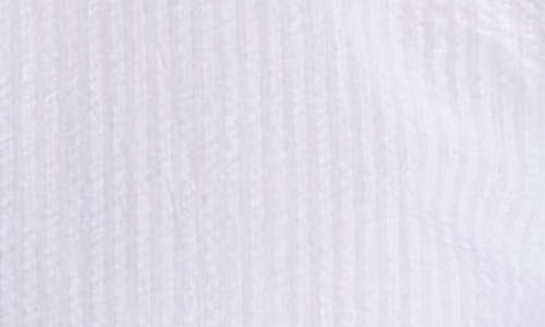 Studio Garnet Los Angeles Seaside Cotton Seersucker Button-up Shirt In White