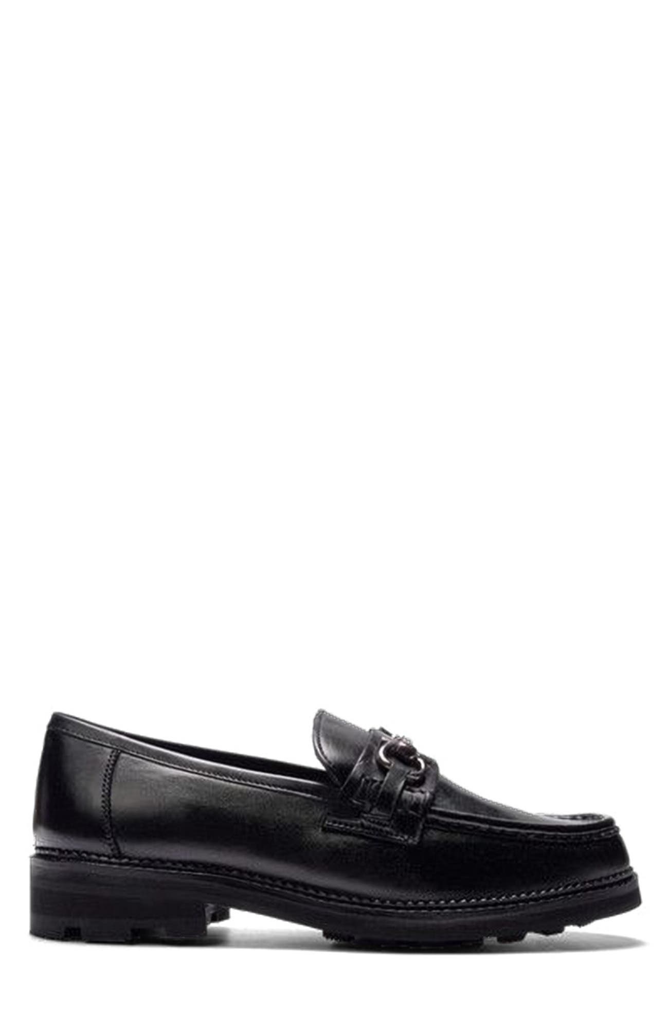 A. Veer Baron Bit Loafer, Main, color, Black Leather