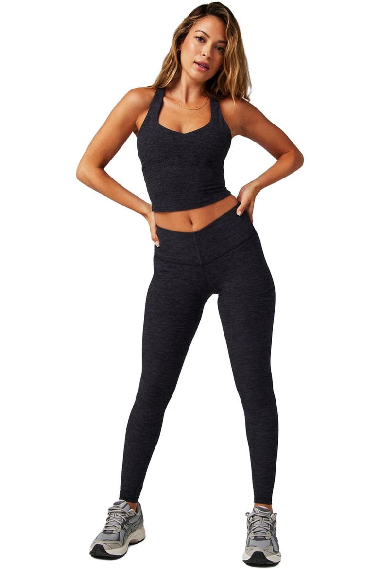 Women's HeatherFlex Anywhere Built-In Bra Tank, Alternate, color, Black Heather