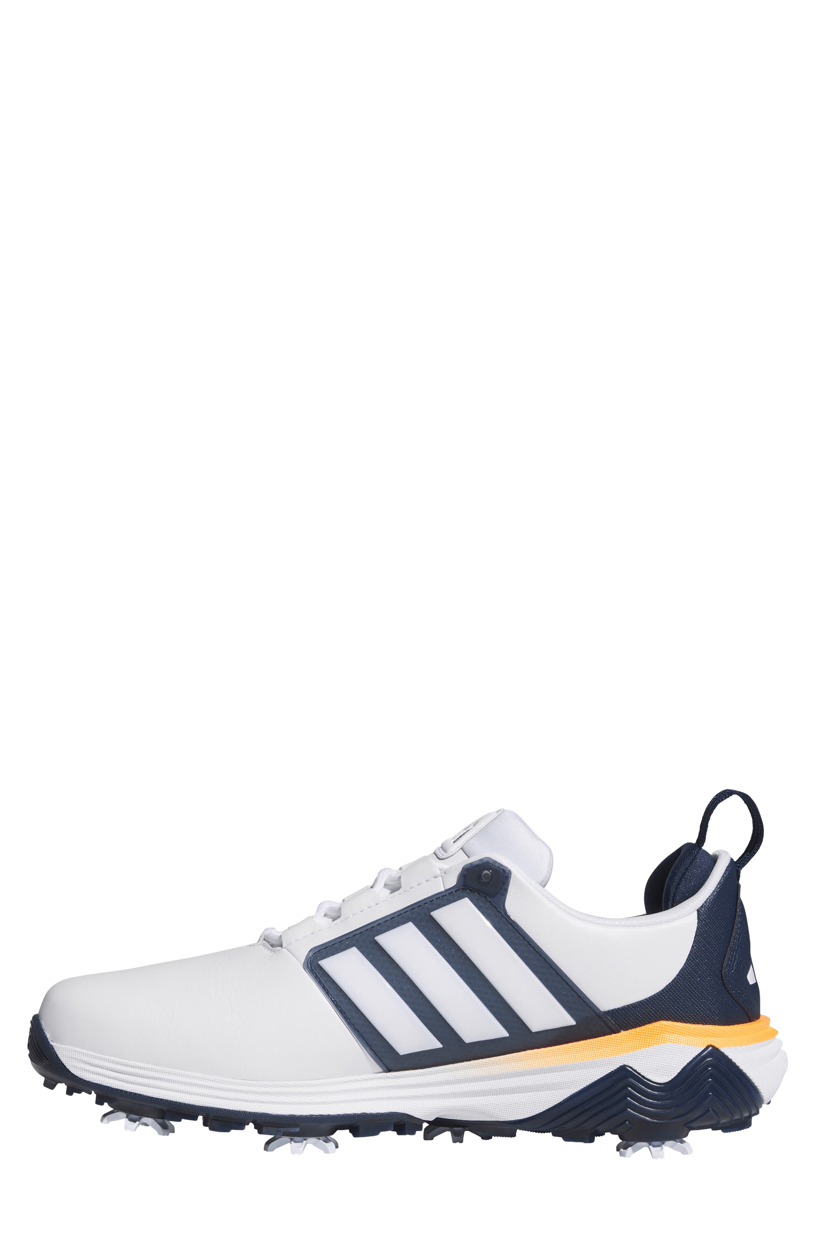 adidas Adipower 26 Waterproof Golf Shoe, Alternate, color, White/ Blue/ Orange