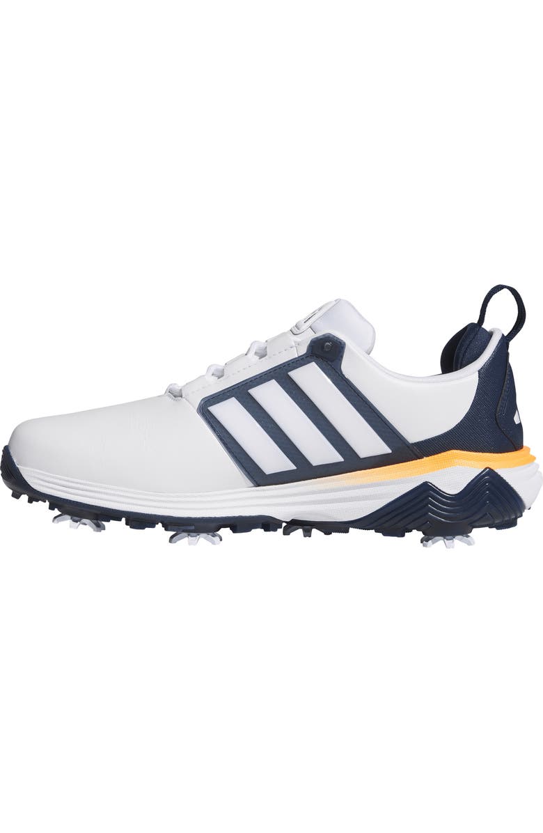 adidas Adipower 26 Waterproof Golf Shoe, Alternate, color, White/ Blue/ Orange