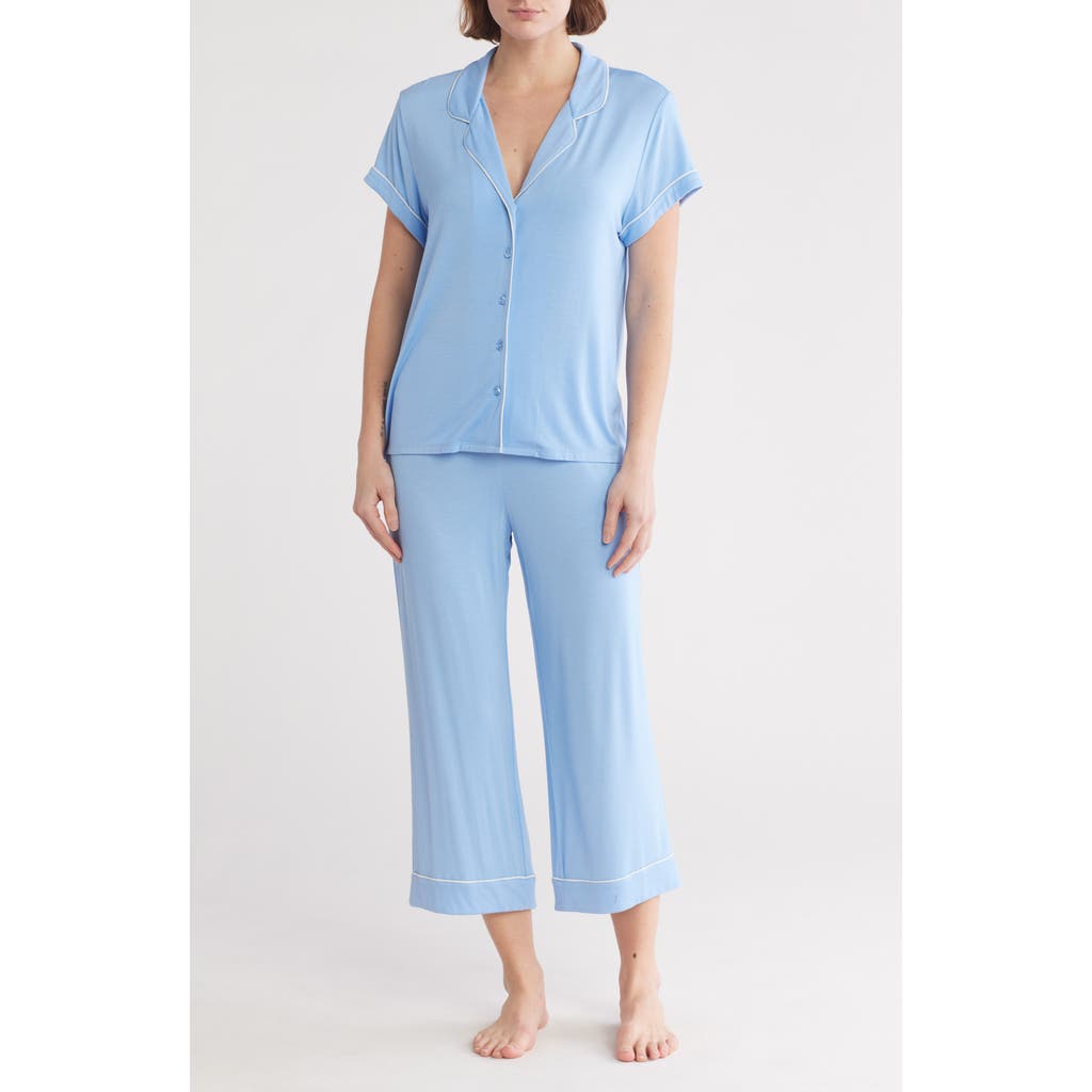 Nordstrom Rack Tranquility Cropped Pajamas In Blue Azurine