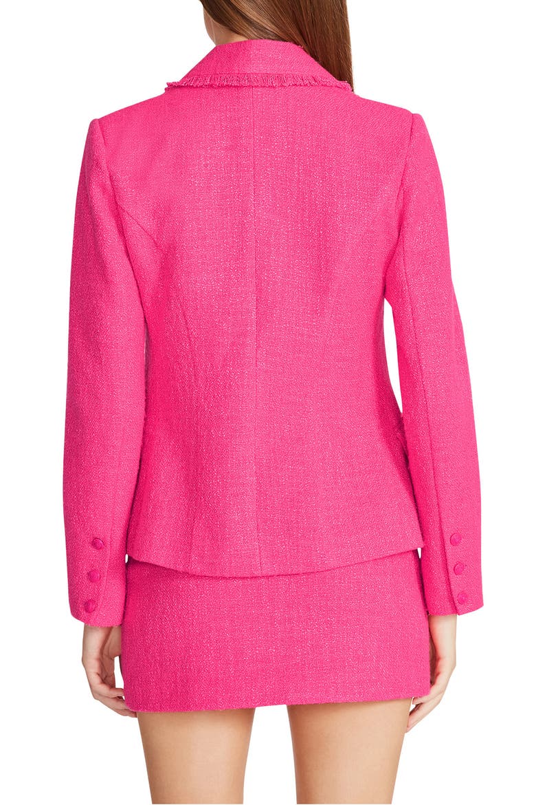 Naomi Double Breasted Tweed Blazer, Alternate, color, PINK GLO