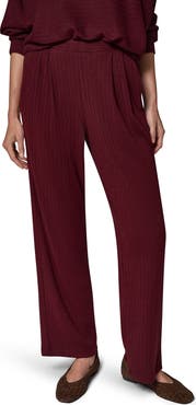 Donna Karan New York Brushed Rib Wide Leg Pants