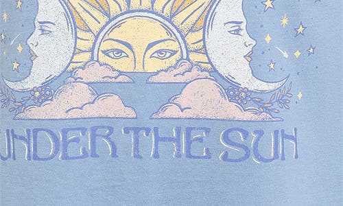 Billabong Kids' Under The Sun Cotton Graphic T-shirt In Blue