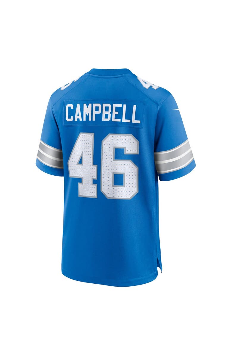 Nike Men's Nike Jack Campbell Blue Detroit Lions Game Jersey, Alternate, color, Blue