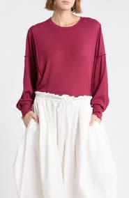 Free People FP Movement All My Love Long Sleeve Rib T-Shirt