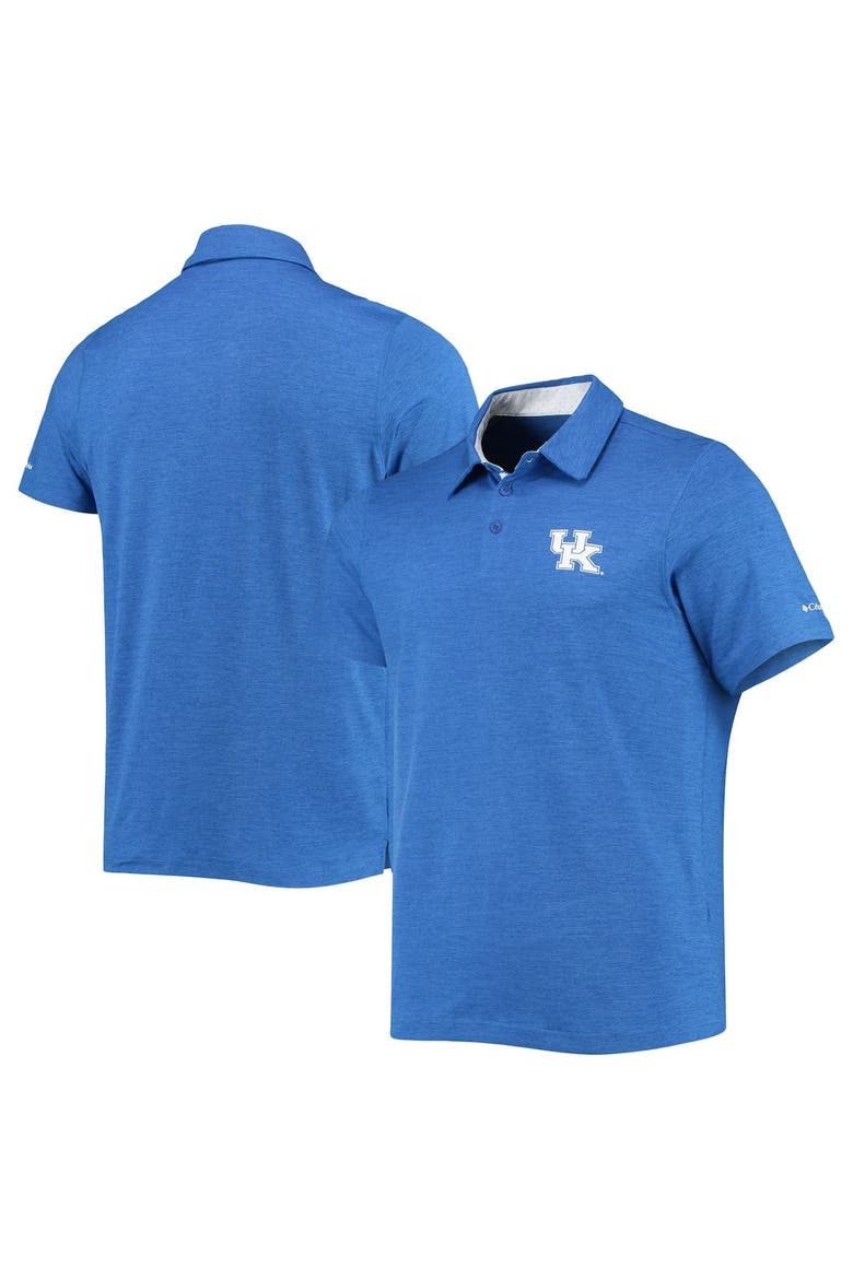 Men's Columbia Royal Kentucky Wildcats Tech Trail Omni-Shade Polo, Main, color, Royal