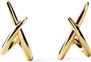 Ana Luisa Sloane Crisscross Stud Earrings