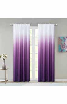DAINTY HOME Shades Set of 2 Ombré Blackout Panel Curtains