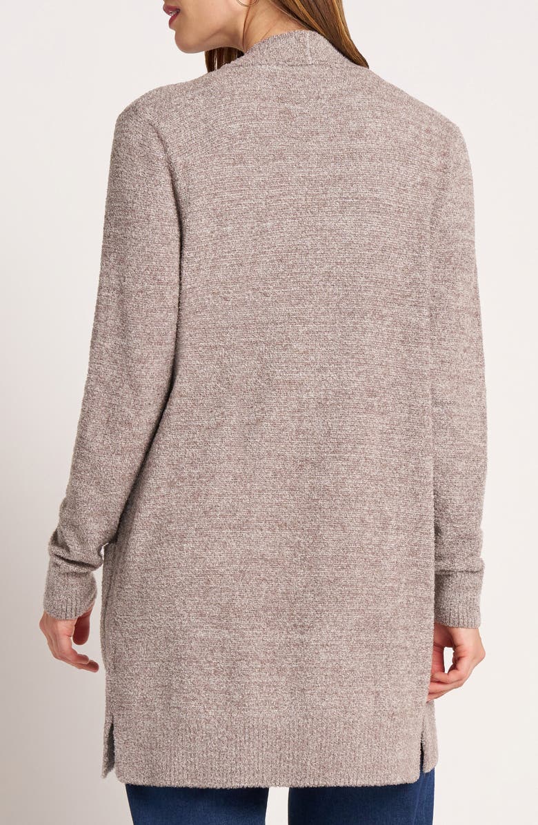 matty m. Claire Longline Open Front Cardigan, Alternate, color, Heather Pewter Grey