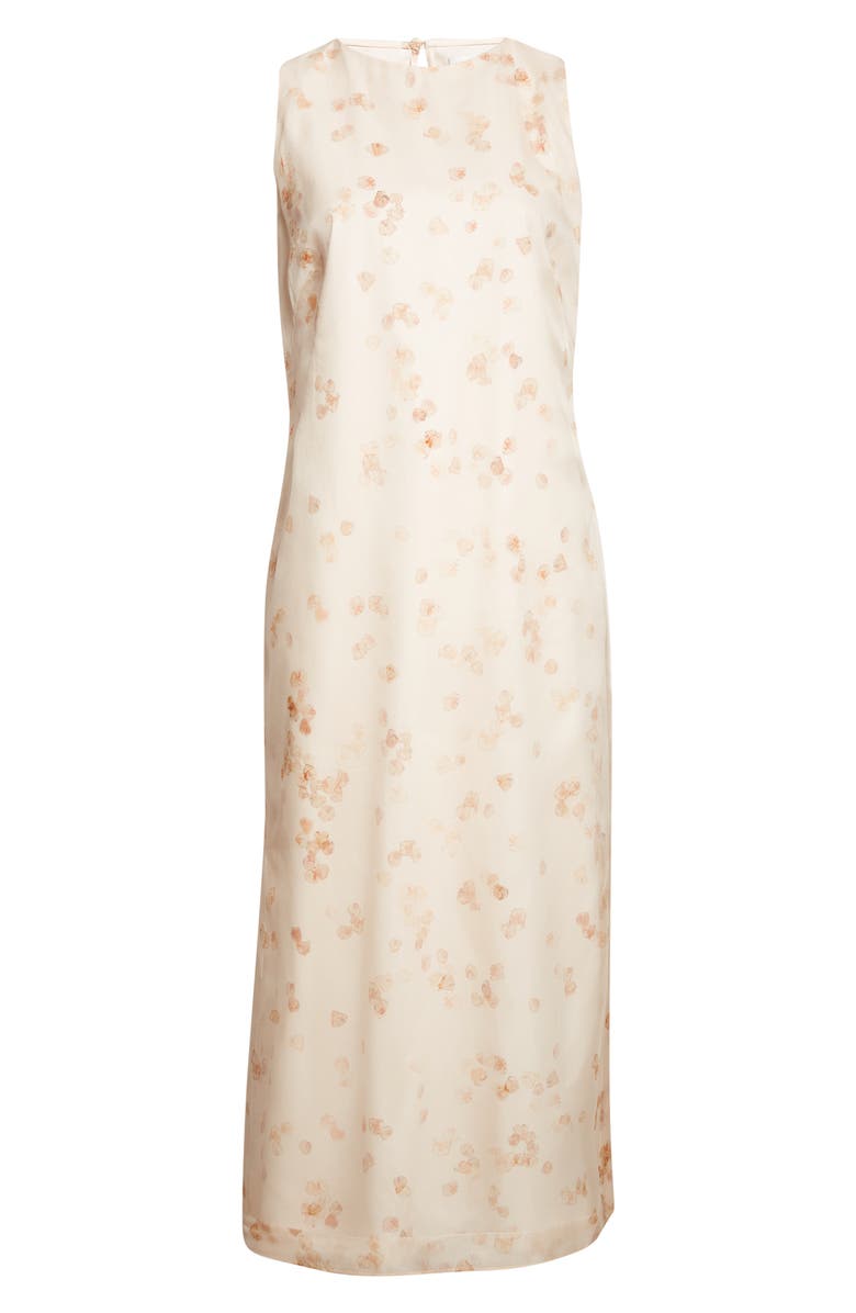 Altuzarra Nadja Stretch Cotton Poplin Shift Dress, Main, color, 416689 Pale Blush Petals