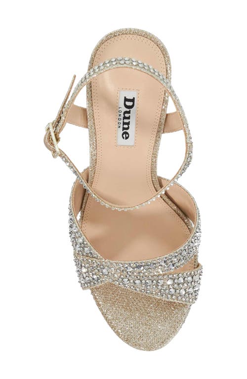 Dune London Mayve Ankle Strap Platform Sandal In Black