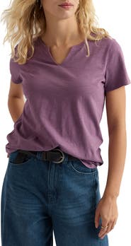 Seasalt Cornwall Kellow V-Neck Organic Cotton T-Shirt