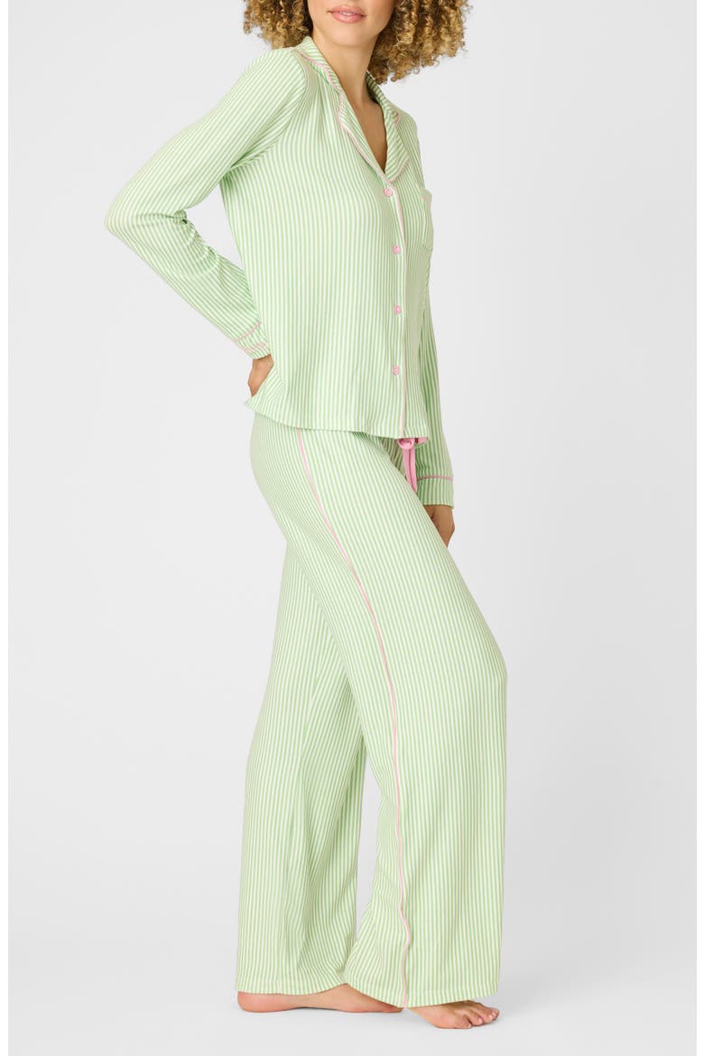 Pupcation Palm Pajamas, Alternate, color, KIWI